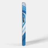 Energetisch blauw voor sportliefhebbers Case-Mate iPhone case (Achterkant / Rechts)