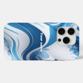 Energetisch blauw voor sportliefhebbers Case-Mate iPhone case (Achterkant (horizontaal))