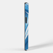 Energetisch blauw voor sportliefhebbers Case-Mate iPhone case (Achterkant / Rechts)