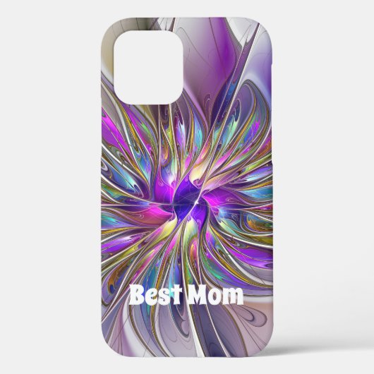 Energetische, Abstracte fractale Kunstbloem Beste  Case-Mate iPhone Case (Achterkant)