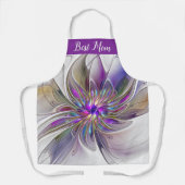 Energetische, Abstracte fractale Kunstbloem Beste Schort (Voorkant)