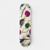 Energetische Abstracte Vormen Skateboard Deck (Voorkant)