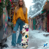 Energetische Abstracte Vormen Skateboard Deck