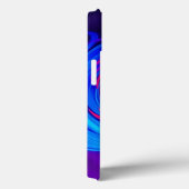 Energetische Abstracte werveling in blauw rood en Case-Mate iPhone Case (Achterkant / Rechts)
