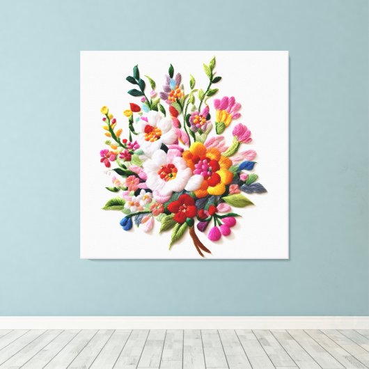 Energetische Bloom Wall Decor Heilige Geometrie Ku Canvas Afdruk (Insitu (Houten vloer))