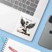 "Energetische Esports Harmony" Sticker (Laptop met iPhone)