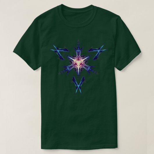 Energetische geometrie Cybernetic Synaptic Control T-shirt (Design voorkant)