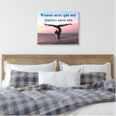 ENERGETISCHE GYMNAST CANVAS AFDRUK (Insitu (Slaapkamer))
