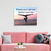 ENERGETISCHE GYMNAST CANVAS AFDRUK (Insitu (Woonkamer))