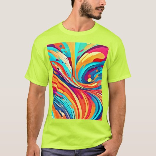 Energetische harmonie in vorm t-shirt (Voorkant)