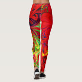 Energetische kleur burst patroon leggings (Achterkant)