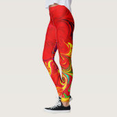 Energetische kleur burst patroon leggings (Links)
