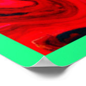 Energetische kleur burst patroon poster (Hoek)