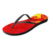 Energetische kleur burst patroon teenslippers (Schuin)