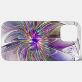 Energetische kleurige Abstracte kunstbloemen Initi Case-Mate iPhone Case (Achterkant (horizontaal))