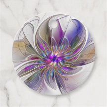 Energetische, kleurrijke Abstracte Art Flower Cust