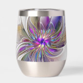 Energetische, kleurrijke Abstracte fractale kunstb (Achterkant)