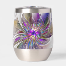 Energetische, kleurrijke Abstracte fractale kunstb