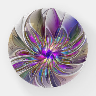 Energetische, kleurrijke Abstracte fractale kunstb
