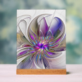 Energetische, kleurrijke Abstracte fractale kunstb Acryl Bord (Neutraal)