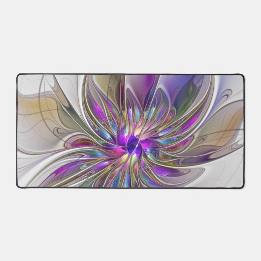 Energetische, kleurrijke Abstracte fractale kunstb Bureaumat (Voorkant)