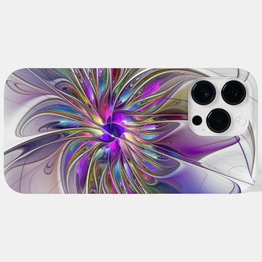 Energetische, kleurrijke Abstracte fractale kunstb Case-Mate iPhone Case (Achterkant (horizontaal))