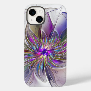 Energetische, kleurrijke Abstracte fractale kunstb Case-Mate iPhone 14 Hoesje