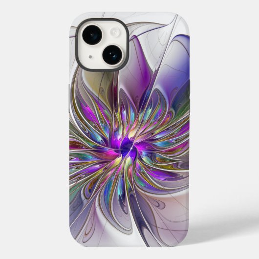 Energetische, kleurrijke Abstracte fractale kunstb Case-Mate iPhone Case (Achterkant)