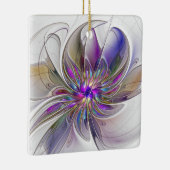 Energetische, kleurrijke Abstracte fractale kunstb Keramisch Ornament (Rechts)