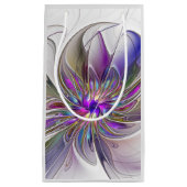 Energetische, kleurrijke Abstracte fractale kunstb Klein Cadeauzakje (Voorkant)