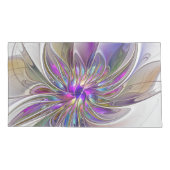 Energetische, kleurrijke Abstracte fractale kunstb Kussensloop (Achterkant)