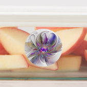 Energetische, kleurrijke Abstracte fractale kunstb Labels (Aangebracht)