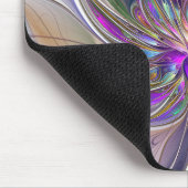 Energetische, kleurrijke Abstracte fractale kunstb Muismat (Hoek)