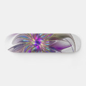 Energetische, kleurrijke Abstracte fractale kunstb Persoonlijk Skateboard (Horizontaal)