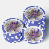 Energetische, kleurrijke Abstracte fractale kunstb Poker Chips (Opstapeling)