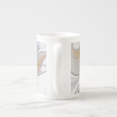 Energetische, kleurrijke Abstracte fractale kunstb Porselein Kop (Achterkant)