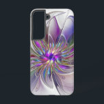 Energetische, kleurrijke Abstracte fractale kunstb Samsung Galaxy Hoesje<br><div class="desc">Een veelkleurige,  krachtige fantasiebloem,  unieke bloemenfractal art. Ontwerp voor uw Samsung Galaxy S22 hoesje en meer.</div>