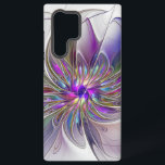 Energetische, kleurrijke Abstracte fractale kunstb Samsung Galaxy Hoesje<br><div class="desc">Een veelkleurige,  krachtige fantasiebloem,  unieke bloemenfractal art. Ontwerp voor uw Samsung Galaxy S22 Ultra hoesje en meer.</div>