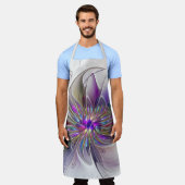 Energetische, kleurrijke Abstracte fractale kunstb Schort (Gedragen)