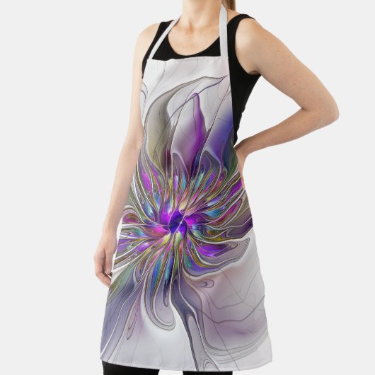 Energetische, kleurrijke Abstracte fractale kunstb Schort (Insitu)