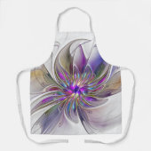 Energetische, kleurrijke Abstracte fractale kunstb Schort (Voorkant)