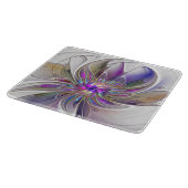 Energetische, kleurrijke Abstracte fractale kunstb Snijplank (Hoek)