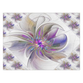 Energetische, kleurrijke Abstracte fractale kunstb Tafelkleed (Voorkant (Horizontaal))