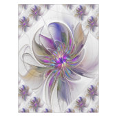 Energetische, kleurrijke Abstracte fractale kunstb Tafelkleed (Voorkant)