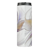 Energetische, kleurrijke Abstracte fractale kunstb Thermosbeker (Achterkant)