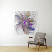 Energetische, kleurrijke Abstracte fractale kunstb Wandkleed (In Situ (horizontaal))