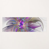 Energetische, kleurrijke Abstracte fractale kunstb Yogamat (Voorkant (horizontaal))