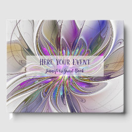 Energetische, kleurrijke Abstracte fractale naam Gastenboek