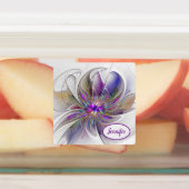 Energetische, kleurrijke Abstracte fractale naam Labels (Aangebracht)