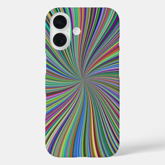 Energetische kleurrijke Ribbon Sunburst Case-Mate iPhone Case (Achterkant)
